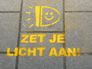 Vergeet je fietslampjes niet!