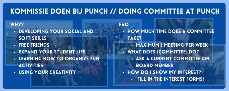 Kommissie doen bij Punch // Doing committee at Punch